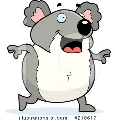 Royalty-Free (RF) Koala Clipart Illustration by Cory Thoman - Stock Sample #218617