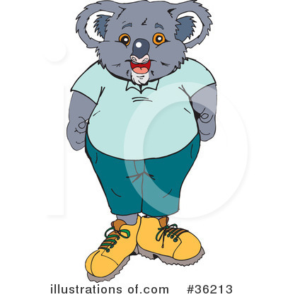 Koala Clipart #36213 by Dennis Holmes Designs