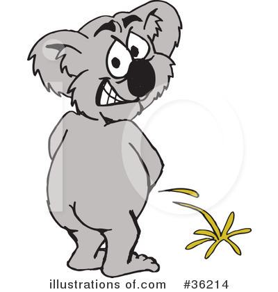 Royalty-Free (RF) Koala Clipart Illustration by Dennis Holmes Designs - Stock Sample #36214