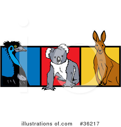 Royalty-Free (RF) Koala Clipart Illustration by Dennis Holmes Designs - Stock Sample #36217