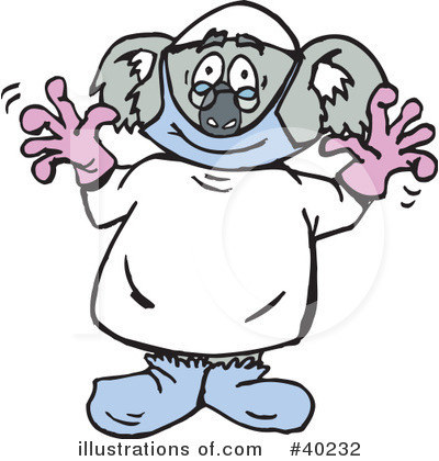 Royalty-Free (RF) Koala Clipart Illustration by Dennis Holmes Designs - Stock Sample #40232