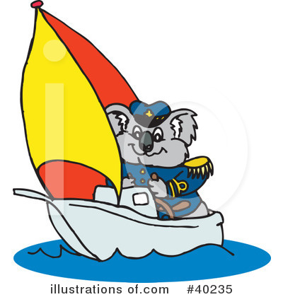 Boat Clipart #40235 by Dennis Holmes Designs