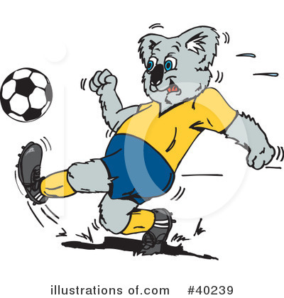Association Football Clipart #40239 by Dennis Holmes Designs