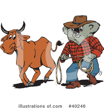 Cow Clipart #40246 by Dennis Holmes Designs
