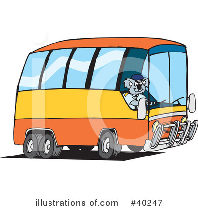 Public Transportation Clipart #40247 by Dennis Holmes Designs
