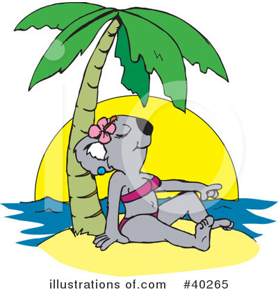 Royalty-Free (RF) Koala Clipart Illustration by Dennis Holmes Designs - Stock Sample #40265