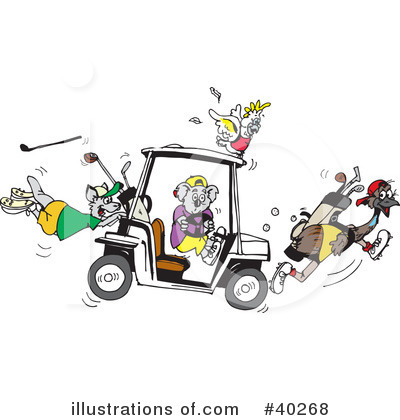 Golf Clipart #40268 by Dennis Holmes Designs