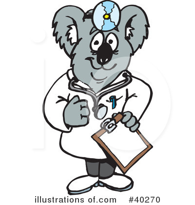 Royalty-Free (RF) Koala Clipart Illustration by Dennis Holmes Designs - Stock Sample #40270