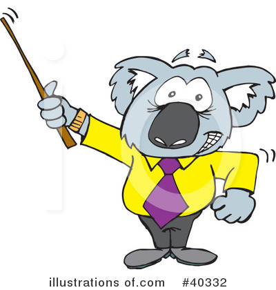 Royalty-Free (RF) Koala Clipart Illustration by Dennis Holmes Designs - Stock Sample #40332