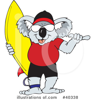 Royalty-Free (RF) Koala Clipart Illustration by Dennis Holmes Designs - Stock Sample #40338