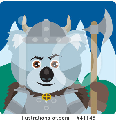 Royalty-Free (RF) Koala Clipart Illustration by Dennis Holmes Designs - Stock Sample #41145