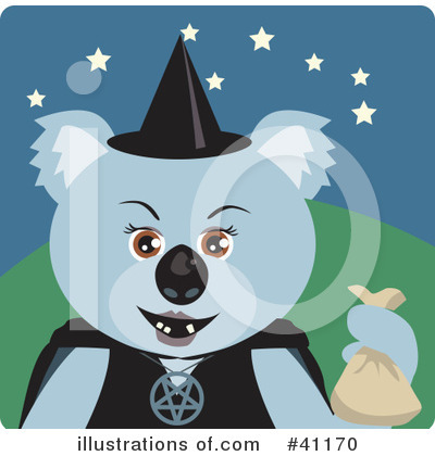 Royalty-Free (RF) Koala Clipart Illustration by Dennis Holmes Designs - Stock Sample #41170