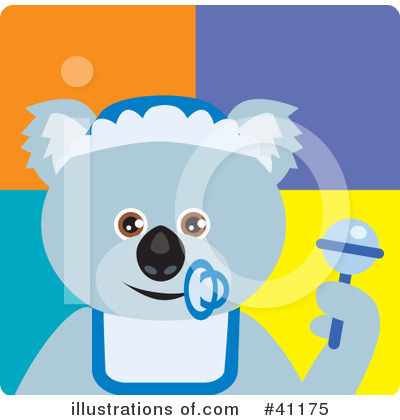 Royalty-Free (RF) Koala Clipart Illustration by Dennis Holmes Designs - Stock Sample #41175