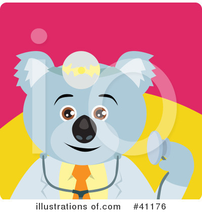 Royalty-Free (RF) Koala Clipart Illustration by Dennis Holmes Designs - Stock Sample #41176