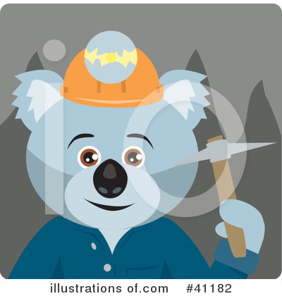 Royalty-Free (RF) Koala Clipart Illustration by Dennis Holmes Designs - Stock Sample #41182