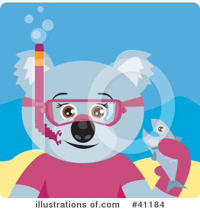 Royalty-Free (RF) Koala Clipart Illustration by Dennis Holmes Designs - Stock Sample #41184