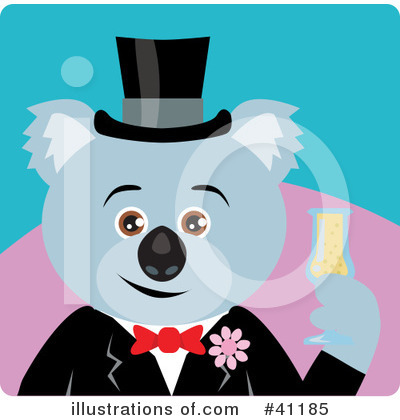Royalty-Free (RF) Koala Clipart Illustration by Dennis Holmes Designs - Stock Sample #41185