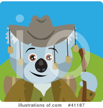 Royalty-Free (RF) Koala Clipart Illustration by Dennis Holmes Designs - Stock Sample #41187