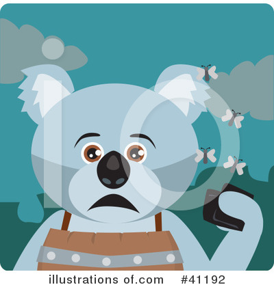 Koala Clipart #41192 by Dennis Holmes Designs