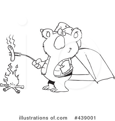 Camping Clipart #439001 by toonaday