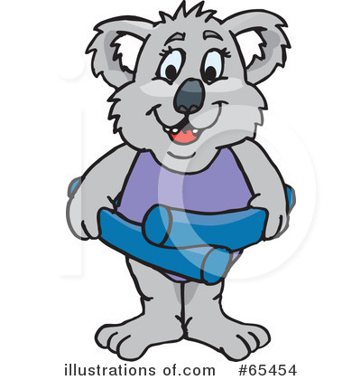 Royalty-Free (RF) Koala Clipart Illustration by Dennis Holmes Designs - Stock Sample #65454