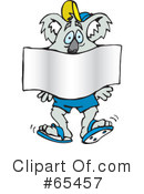 Koala Clipart #65457 by Dennis Holmes Designs