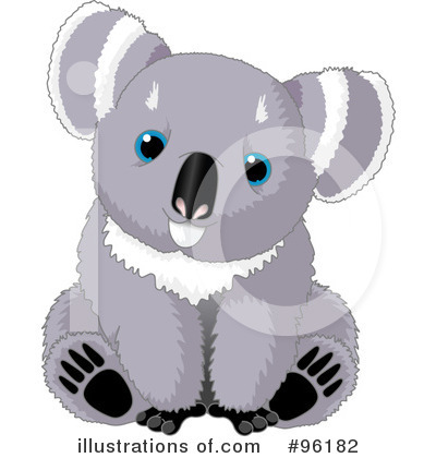 Royalty-Free (RF) Koala Clipart Illustration by Pushkin - Stock Sample #96182
