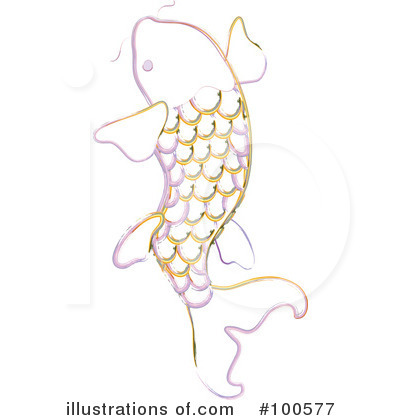Royalty-Free (RF) Koi Fish Clipart Illustration by Pams Clipart - Stock Sample #100577