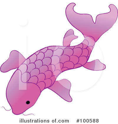 Royalty-Free (RF) Koi Fish Clipart Illustration by Pams Clipart - Stock Sample #100588