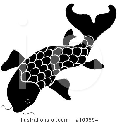 Royalty-Free (RF) Koi Fish Clipart Illustration by Pams Clipart - Stock Sample #100594
