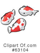 Koi Fish Clipart #63104 by Leo Blanchette