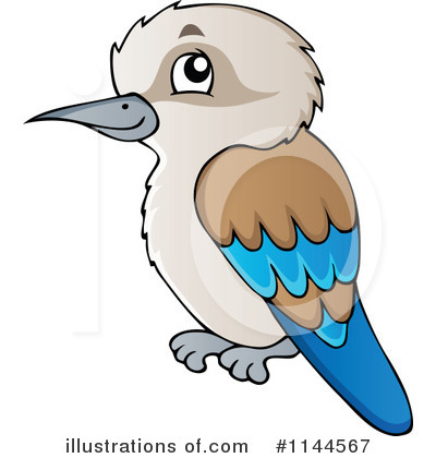 Royalty-Free (RF) Kookaburra Clipart Illustration by visekart - Stock Sample #1144567