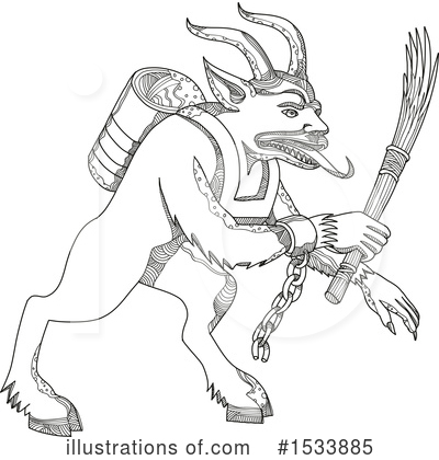 Royalty-Free (RF) Krampus Clipart Illustration by patrimonio - Stock Sample #1533885