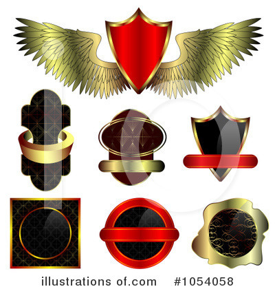 Royalty-Free (RF) Label Clipart Illustration by vectorace - Stock Sample #1054058