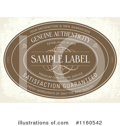 Royalty-Free (RF) Label Clipart Illustration by BestVector - Stock Sample #1160542