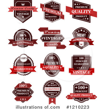 Royalty-Free (RF) Label Clipart Illustration by Vector Tradition SM - Stock Sample #1210223
