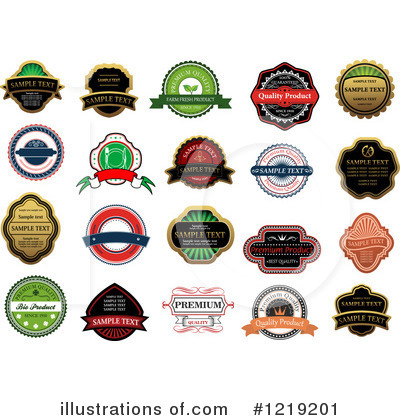 Royalty-Free (RF) Label Clipart Illustration by Vector Tradition SM - Stock Sample #1219201
