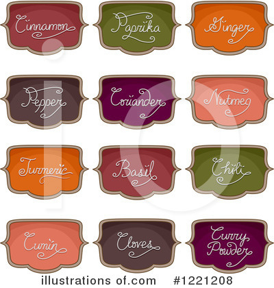 Spices Clipart #1221208 by BNP Design Studio