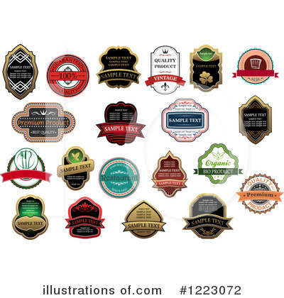 Royalty-Free (RF) Label Clipart Illustration by Vector Tradition SM - Stock Sample #1223072