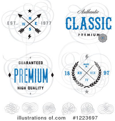 Royalty-Free (RF) Label Clipart Illustration by BestVector - Stock Sample #1223697