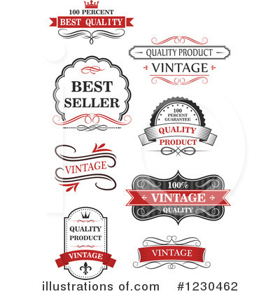 Royalty-Free (RF) Label Clipart Illustration by Vector Tradition SM - Stock Sample #1230462