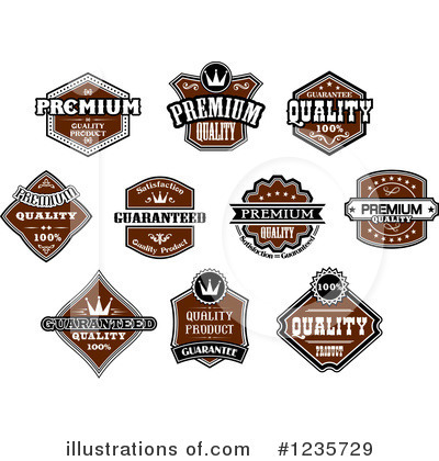 Royalty-Free (RF) Label Clipart Illustration by Vector Tradition SM - Stock Sample #1235729