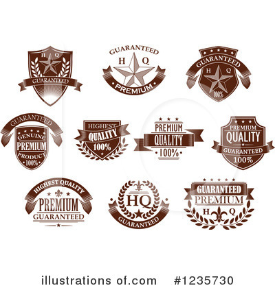 Royalty-Free (RF) Label Clipart Illustration by Vector Tradition SM - Stock Sample #1235730