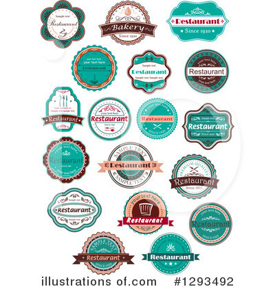 Royalty-Free (RF) Label Clipart Illustration by Vector Tradition SM - Stock Sample #1293492