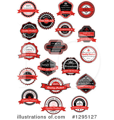 Royalty-Free (RF) Label Clipart Illustration by Vector Tradition SM - Stock Sample #1295127