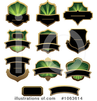 Royalty-Free (RF) Labels Clipart Illustration by Vector Tradition SM - Stock Sample #1063614