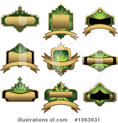 Royalty-Free (RF) Labels Clipart Illustration by Vector Tradition SM - Stock Sample #1063631