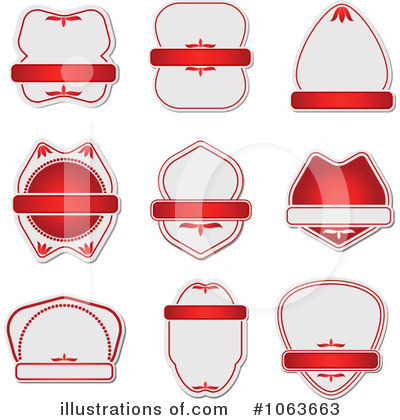 Royalty-Free (RF) Labels Clipart Illustration by Vector Tradition SM - Stock Sample #1063663