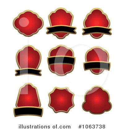 Royalty-Free (RF) Labels Clipart Illustration by Vector Tradition SM - Stock Sample #1063738