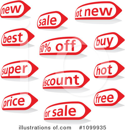 Royalty-Free (RF) Labels Clipart Illustration by dero - Stock Sample #1099935